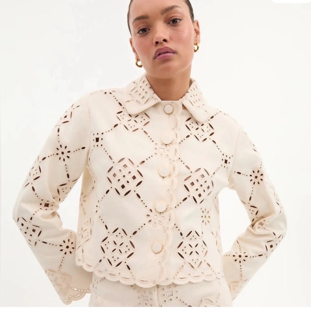 Veronica Beard Adelaide Jacket in Ecru (Worn Once!)